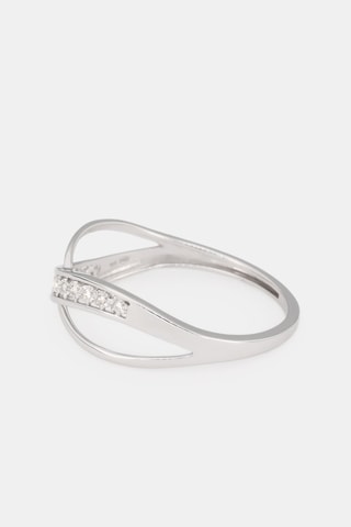 Bague Liée - Or blanc et diamants