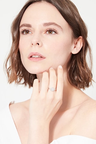 Bague Contours Or blanc et diamants