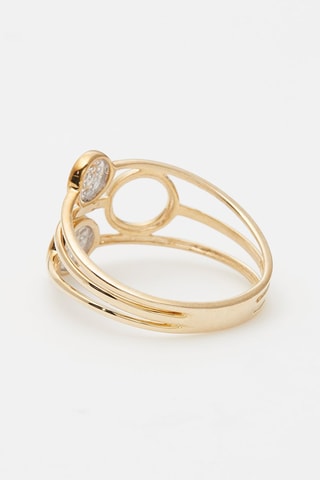 Bague Trio de bulles Or jaune et diamants