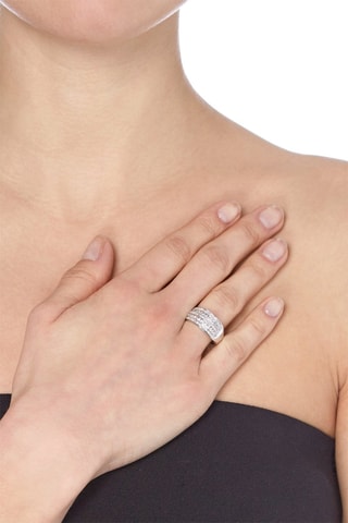 Bague Double Kiss   Or blanc et diamants