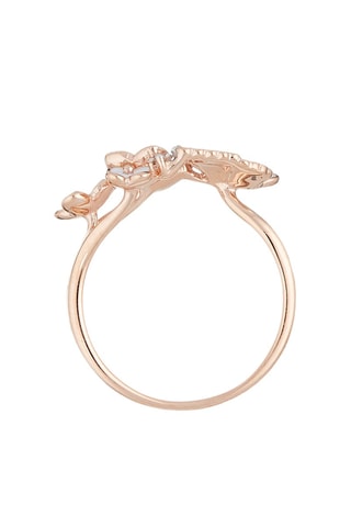 Bague Butinage Or rose et diamants