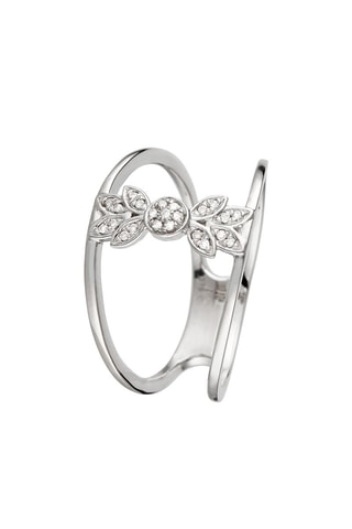 Bague Totem   Or blanc et diamants