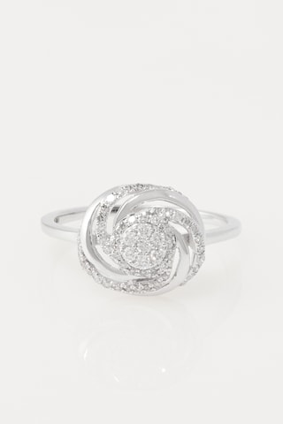 Bague Nébuleuse 
Or blanc et diamants