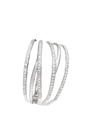 Bague Hélène - Or blanc et diamants