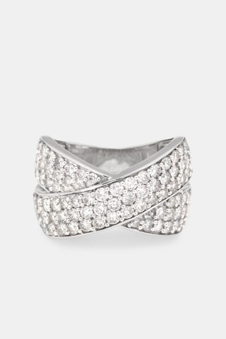 Bague Ruban de Lumière - Or blanc et diamants