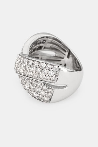 Bague Ruban de Lumière - Or blanc et diamants