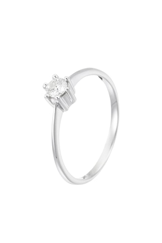 Solitaire Au nom de l'amour Or blanc et diamant