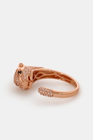 Bague réglable Mafdet - Or rose et diamants