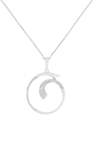 Pendentif Ouroboros Or blanc et diamants