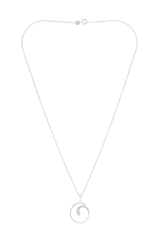 Pendentif Ouroboros Or blanc et diamants