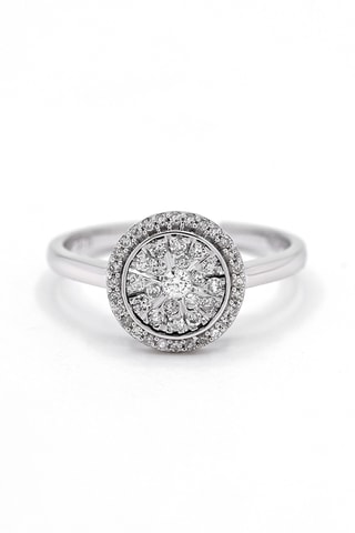Bague - Or blanc et diamants