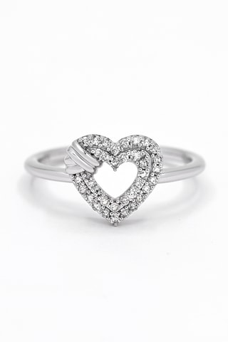 Bague - Or blanc et diamants