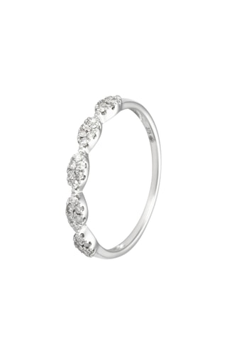 Bague - Or blanc et diamants