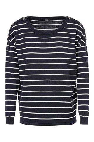 Trui Diablon Marineblauw en wit Terre de Marins