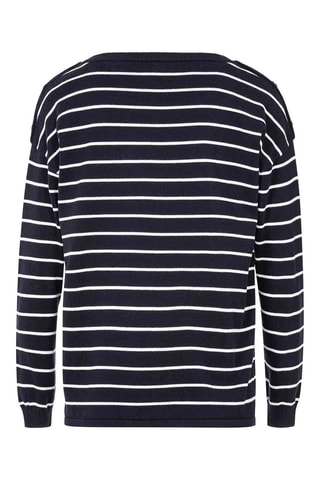 Trui Diablon Marineblauw en wit Terre de Marins