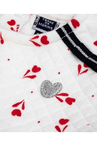 Jurk Elyzi - Wit en Rood - Terre de Marins