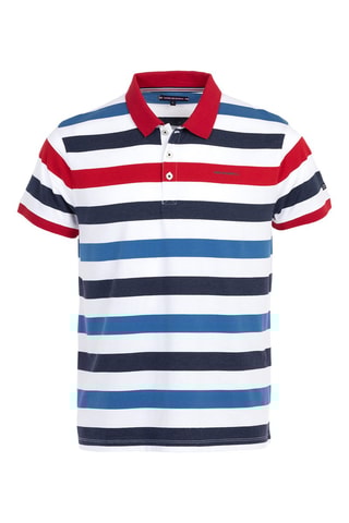 Polo Lorenza Blauw en Wit - Terre de Marins