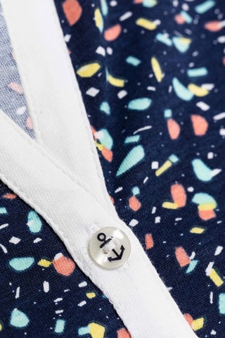 Polo Nixe Marineblauw en wit Terre de Marins