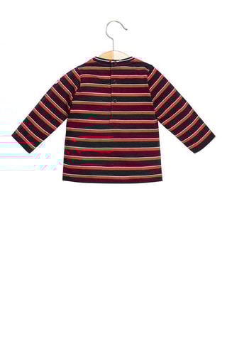 T-shirt Etalo - Zwart en Rood - Terre de Marins