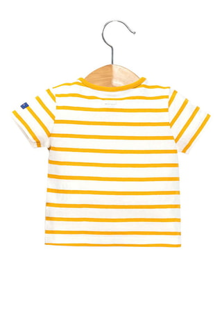 T-shirt Pestelan Wit en Geel - Terre de Marins