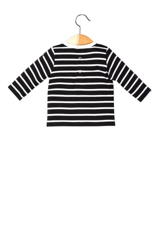 T-shirt Caltis Marineblauw en wit Terre de Marins