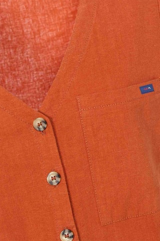 Linnen Jumpsuit Locombe  Oranje - Terre de Marins