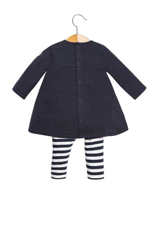 Jurk en Broek - Marineblauw en Wit