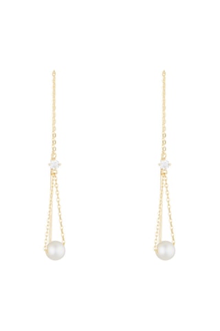 Oorbellen Apollo Pearl Geelgoud en Cultivéparels