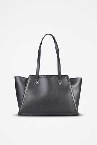 Leren Shopper - Zwart