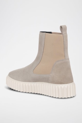 Nubuck Chelsea Boots - Ivoorwit