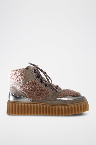 Leren Enkellaarzen - Grijs