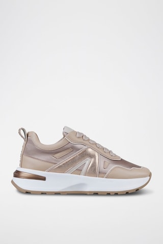 Platform Sneakers - Nude