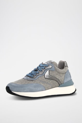 Leren Sneakers - Grijs