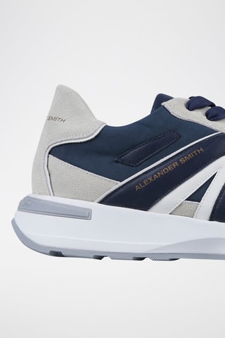 Sneakers - Marineblauw en Grijs