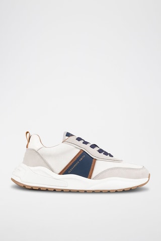 Sneakers - Wit en Marineblauw