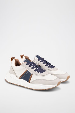 Sneakers - Wit en Marineblauw