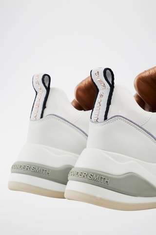 Platform Sneakers Marble - Wit