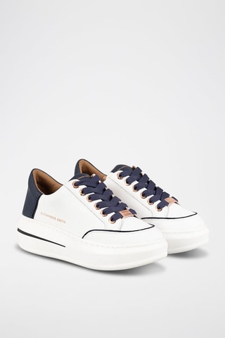 Leren Platform Sneakers Lancaster - Wit