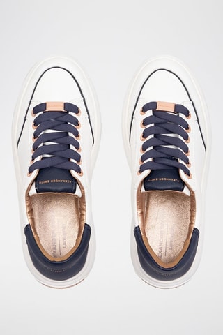 Leren Platform Sneakers Lancaster - Wit