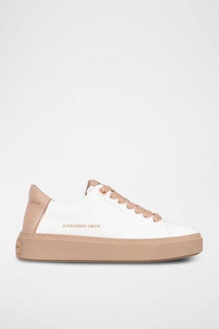 Leren Sneakers London-albaldw - Wit
