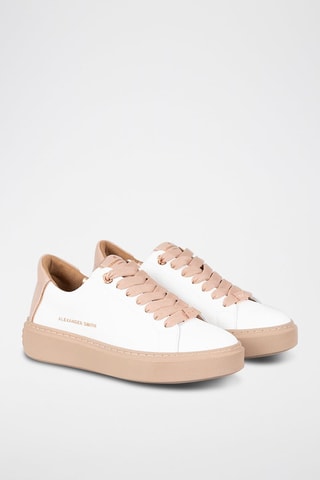 Leren Sneakers London-albaldw - Wit