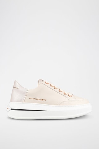 Leren Platform Sneakers Lancaster - Ecru