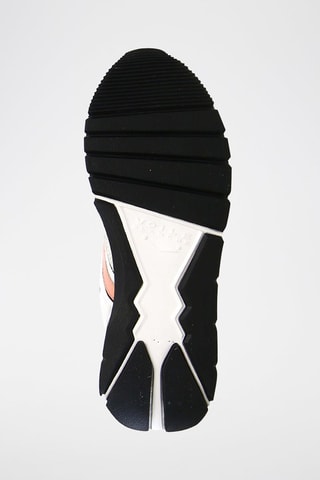 Leren Sneakers Julia Power Wit en Perzikkleurig