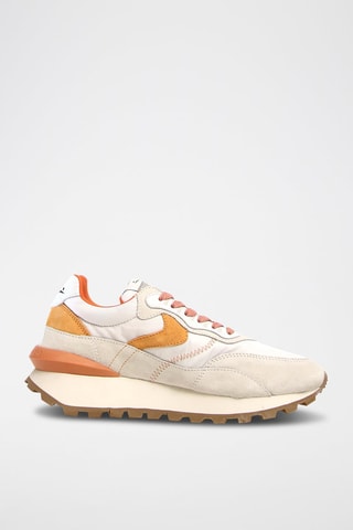 Nubuck Platform Sneakers Qwark - Wit