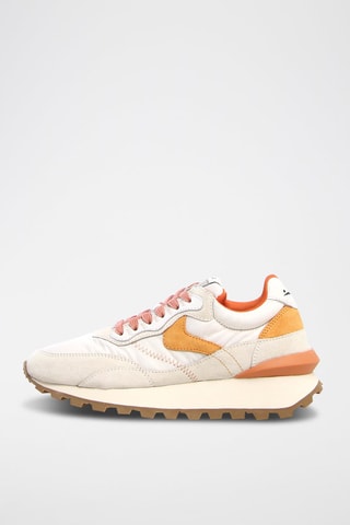 Nubuck Platform Sneakers Qwark - Wit