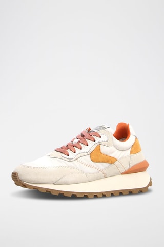 Nubuck Platform Sneakers Qwark - Wit