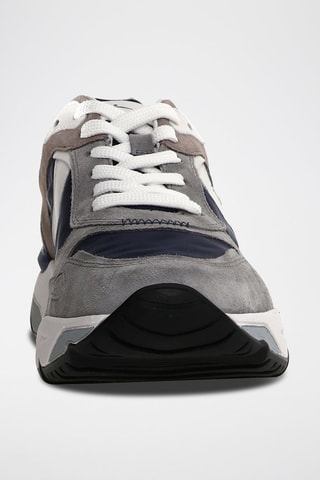 Leren Platform Sneakers Club29 - Grijs