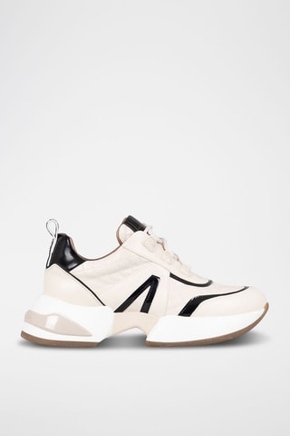 Sneakers Marble - ivoorkleurig en zwart