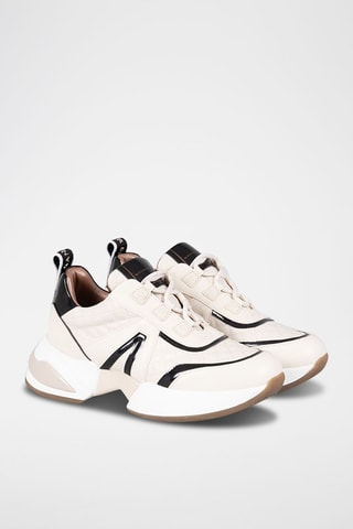 Sneakers Marble - ivoorkleurig en zwart
