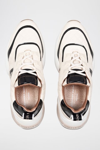 Sneakers Marble - ivoorkleurig en zwart